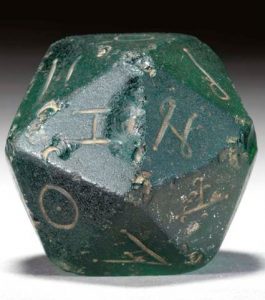 Christie's auction for a Roman 20-sided die