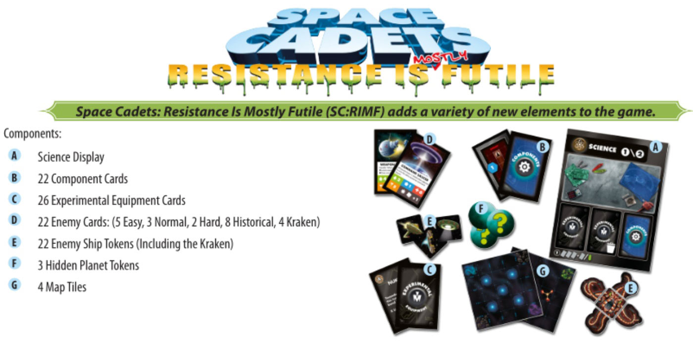 Space Cadets Resistance Is Mostly Futile NEW IN BOX FREE SHIPPING 